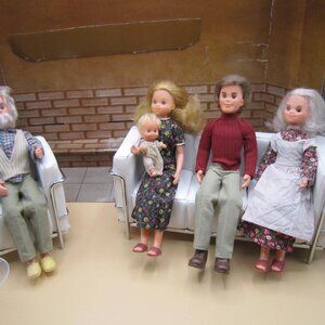 Mattel Vintage Sunshine Family Dolls (set of 5)